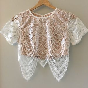 Bridal / Wedding Lace Crop Top